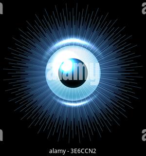 Digital eye data network Stock Vector