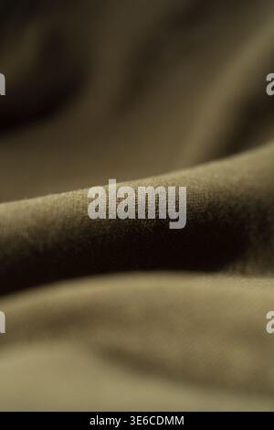 Natural Linen Texture with Soft Folds. Minimalistic Background. Stock Photo