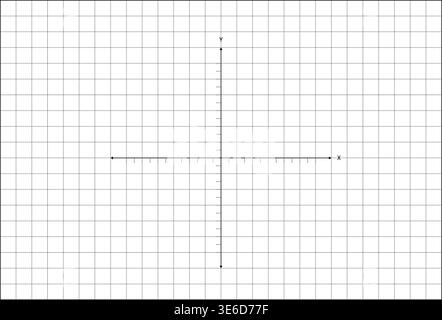 Coordinate Grid Horizontal Axis Variation Mathematical Layout White ...