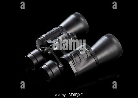 Binoculars providing enhanced vision, observation, and distant views Stock Photo