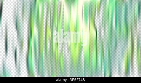 Green glass ripple texture. Soft mint gradient background Stock Vector