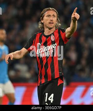 Naples, Italy. 6 Apr, 2026. Luka Modric of AC Milan during the Serie A ...