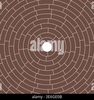 Medium padding. Simple solid cells. Segments centered. Abstract pattern. Modern vector image. Stock Vector
