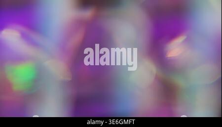 Holographic blur light gradient leak glow prism Stock Photo