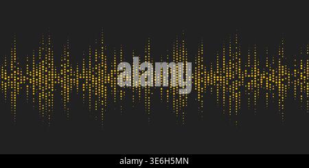 Gold confetti and glitter dots on black background. Sparkling golden particles. Festive border with shimmering dust effect for luxury celebration Stock Vector