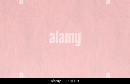 3d Pastel pink painted plaster wall background Stock Photo