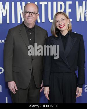 Steve Turner and Jennifer Ames at the premiere of the Peacock series ...