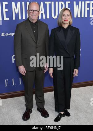 Steve Turner and Jennifer Ames at the premiere of the Peacock series ...