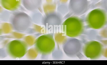 Abstract circles with motion blur creating a vibrant, energetic background Stock Photo