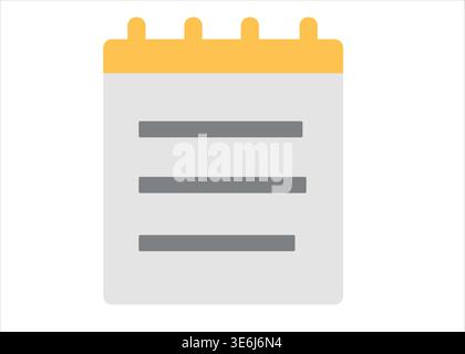 Digital Notepad Icon for Remote Work Tools Stock Vector