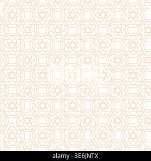 Golden Islamic Seamless Pattern. Vector arabic geometric line pattern. Eid mubarak, Ramadan Kareemn traditional design. Stock Vector