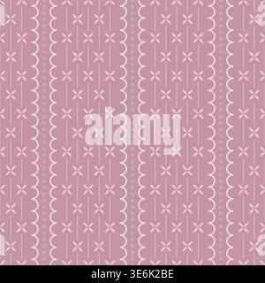 Stripes seamless pattern. Vertical dusty pink striped wallpaper Stock Vector