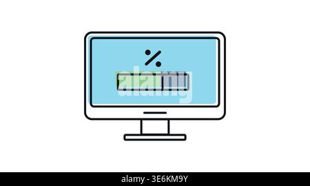 Colorful software update icon Stock Vector