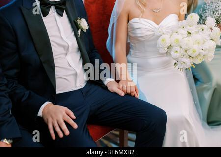 Peaceful And Refined Scene With Lovers Sealing Promises In Sacred Ceremony Stock Photo