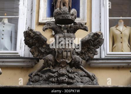 Imperial eagle emblem in Graz, Styria, Austria Stock Photo