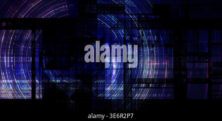 Abstract Concept Showing Digital Systems Integration For Business Advancement Stock Photo