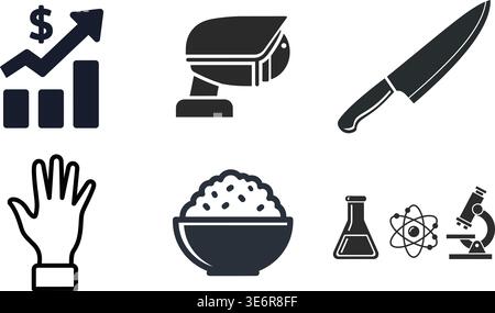 vactor Icon Set of Digital Devices and Smart Technology Stock Vector