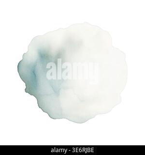 Grey Watercolor Splash Hand Painted Soft Round Texture for Winter Minimalist Backgrounds, Professional Branding, and Stationery Design. Vector illustr Stock Vector