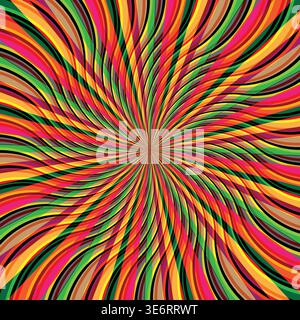 Futuristic fractal spiral particle background. Vector technology lines graphic element Stock Vector