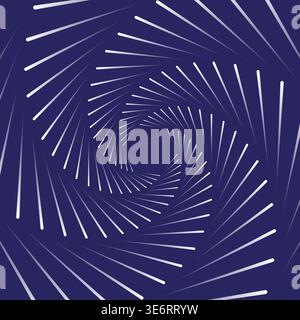 Digital fractal spiral abstract wave. Futuristic style card Stock Vector