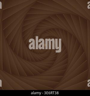 Sacred geometry hexagon fractal spiral art. Vector technology lines graphic element. Stock Vector