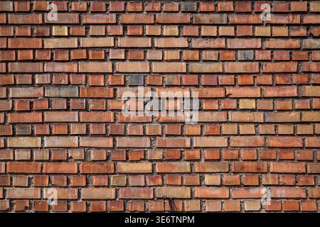 Old Red Brick Wall Texture Background with Weathered Pattern. High quality photo Stock Photo
