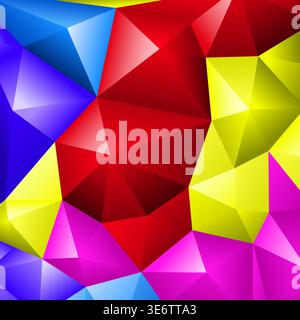 Multicolored Abstract Mosaic Pattern, vector background for design Stock Vector