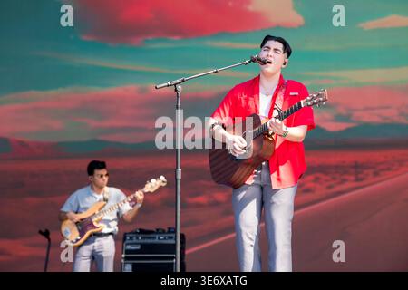 Kevin Kaarl performs during Austin City Limits Music Festival, Austin, Texas, October 8, 2023. (Photo by John Anderson/The Austin Chronicle) Stock Photo