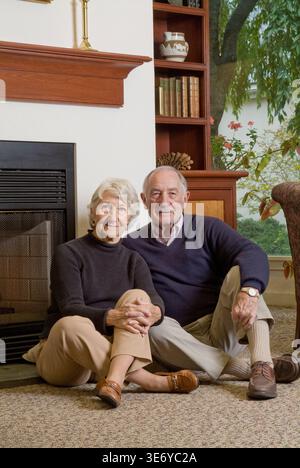 Elderly married couple portrait, Philadelphia USA Stock Photo