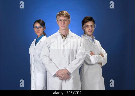 Young lab technicians Stock Photo