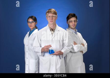 Young lab technicians Stock Photo