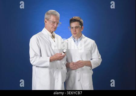 Young lab technicians Stock Photo