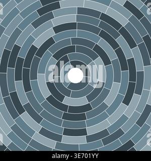 Segments centered. Abstract pattern. Solid cells in frame. Lightweight. Medium padding. Stylish vector illustration. Stock Vector