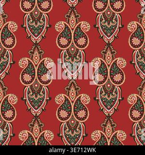 Ethnic Folk Geometric Symmetrical Pattern Design Stock Vector