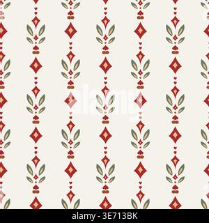 Light Geometric Dotted Diamond Stripe Stock Vector