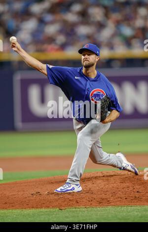 Chicago Cubs pitcher Colin Rea in action during the second inning of a ...
