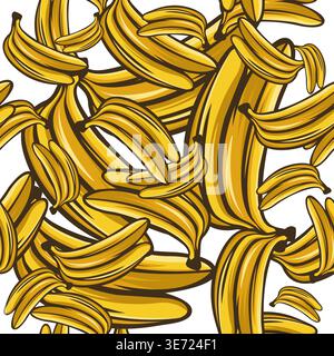 Banana Seamless Pattern Vector Design. Banana Background Stock Vector