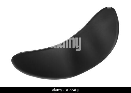 Black rubber wrist support rest pad isolated on white background Stock Photo