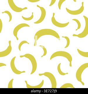 Yellow banana seamless pattern design vector Stock Vector