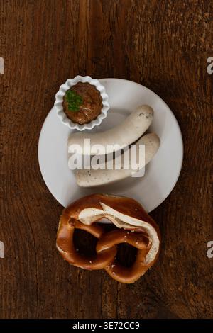 White sausages Stock Photo