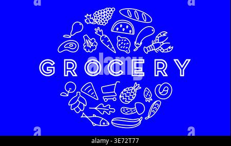 Healthy fresh food local symbol Stock Vector
