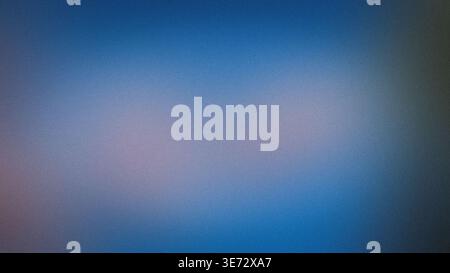 Abstract grainy blue gradient blur background Stock Photo
