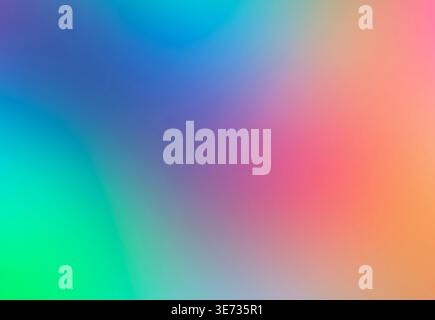 Colorful blurred abstract background texture painted watercolor paint brush blue green yellow spring summer hues. Stock Photo