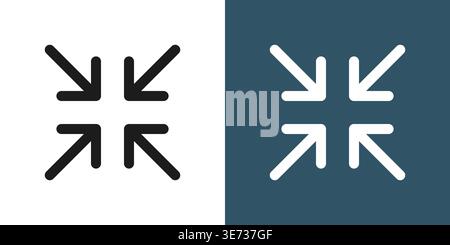 Scaling arrow icon in flat style. Expand size vector illustration on isolated background. Scale button sign business concept. Stock Vector