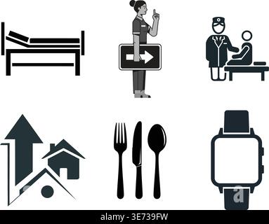 Creative Art Education and Educational Learning Concept Icons Stock Vector