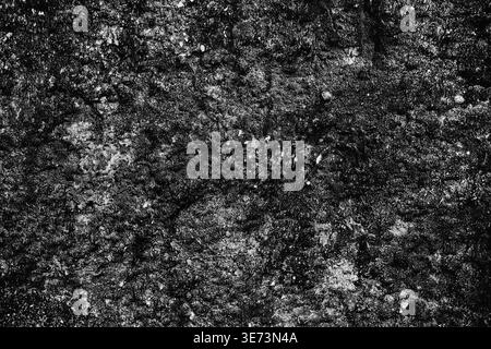Black glossy textured surface. Dark abstract relief background Stock Photo