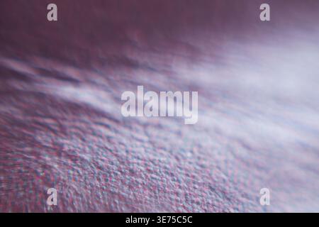 Close up of abstract textured purple surface with soft bokeh and organic patterns Stock Photo