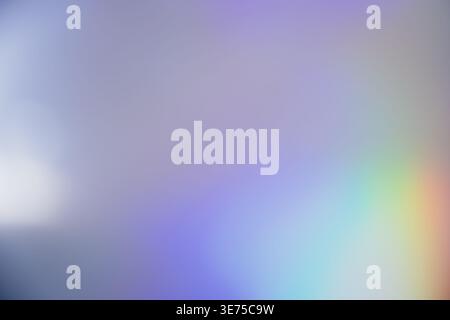 Soft pastel holographic gradient blurred background with light leaks Stock Photo