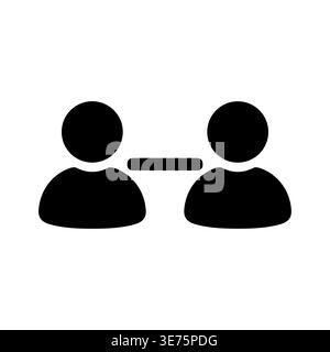 Social distancing pictogram in black and white simple design Stock Vector