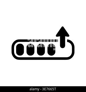 Full Battery Charging Icon Vector Illustration Minimalist Style Stock Vector